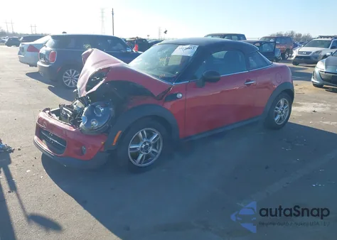 2014 Mini Coupe Cooper z USA, uszkodzony, nr VIN WMWSX1C53ET507835